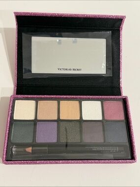 Victoria's Secret Pink Eyeshadow Palette with Neutrals, Purple, Silver